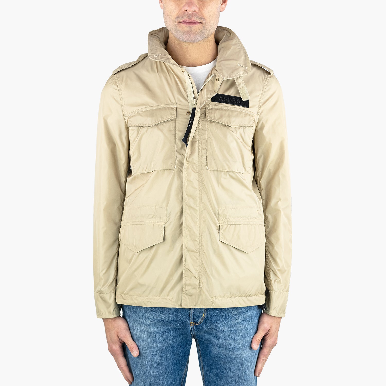 Field Jacket ASPESI Minifield Vento in Nylon Beige