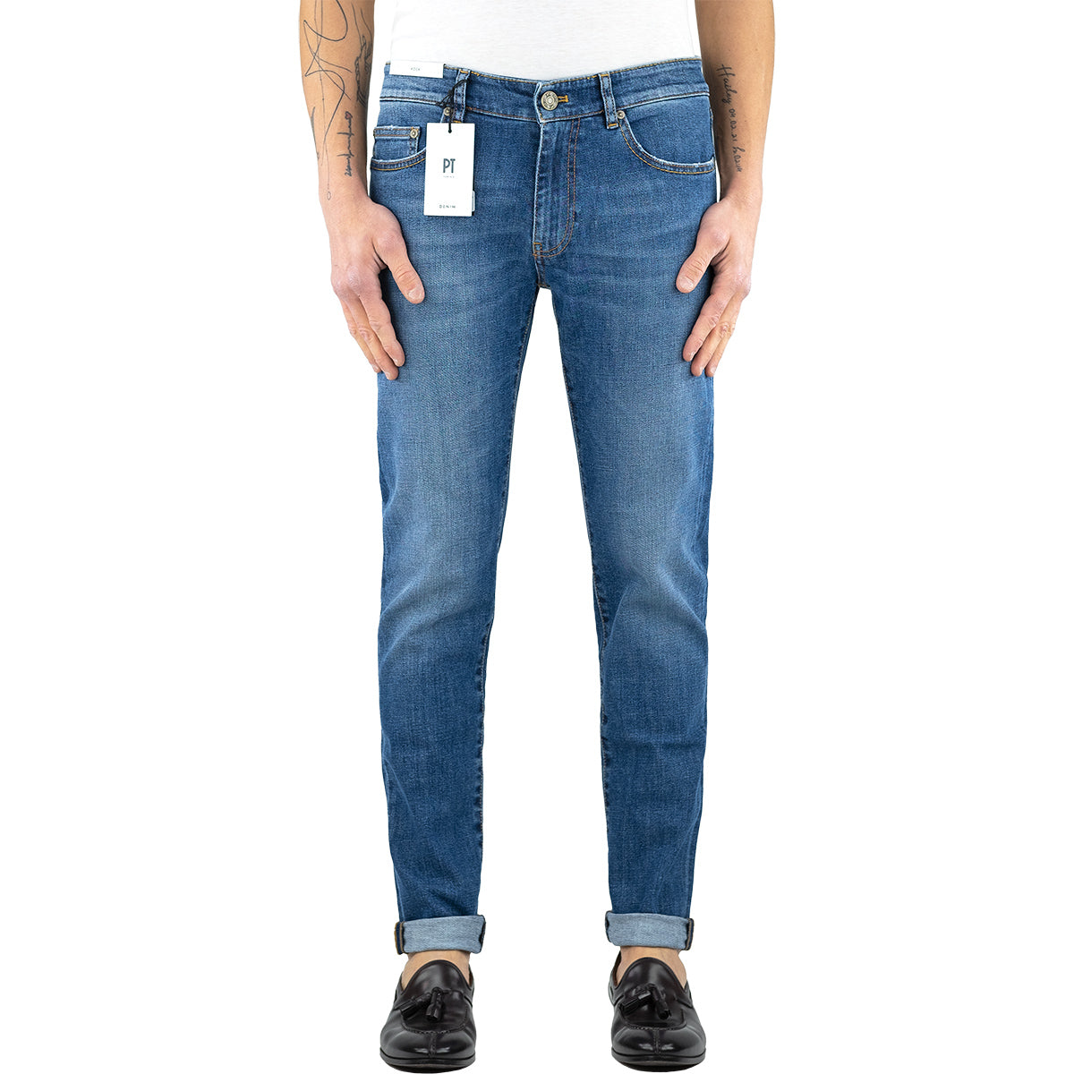 Jeans PT Torino Denim Rock Lavaggio Medio | LATTANZI UOMO DONNA - Shop