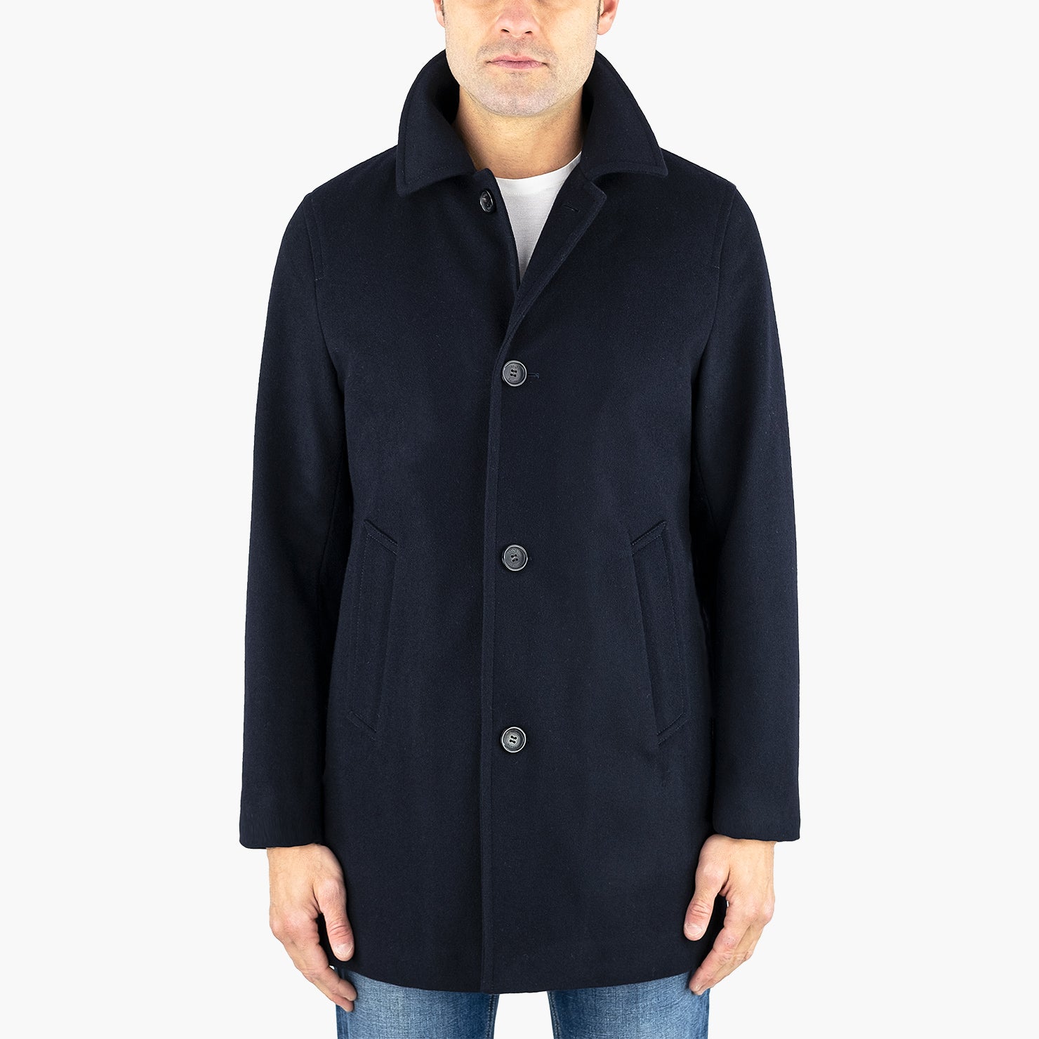 Cappotto PALTÒ Alfredo Wool Cashmere Insulation System Blu Navy