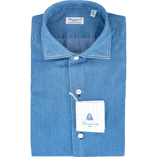 Camicia FINAMORE Milano in Cotone Denim